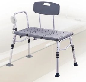 VEVOR Tub Transfer Bench Bathtub Shower Seats with Reversible Backrest 400lbs