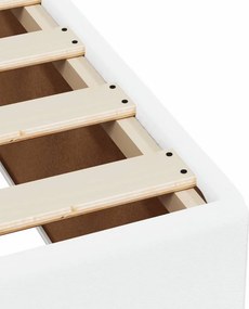vidaXL Πλαίσιο Κρεβατιού Λευκό 100x200 εκ. από Συνθετικό Δέρμα