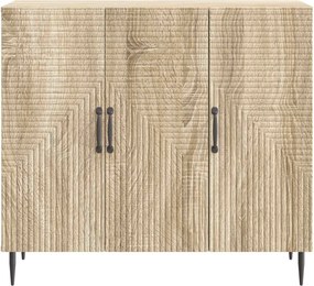 vidaXL Πλαϊνό γραφείο Sonoma Δρυς 89 x 34,5 x 80 εκ Επεξεργασμένο Ξύλο