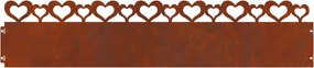 vidaXL Περιγράμματα γκαζόν 30 pcs 103 x 0,05 x 22 εκ Σκ rusty