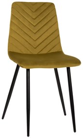 ΚΑΡΕΚΛΑ LATRELL HM8587.07 ΒΕΛΟΥΔΟ ΛΑΔΙ ΜΕ ΜΑΥΡΑ ΜΕΤΑΛΛΙΚΑ ΠΟΔΙΑ 43x54x88Υεκ.