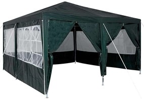 vidaXL Σκηνή Πάρτυ Πράσινο και Λευκό 400 x 400 x 266 εκ
