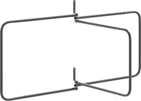 vidaXL Βάση Μαξιλαριού Σέλας με 3 Βραχίονες Μαύρη Σιδερένια