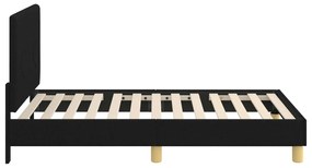 vidaXL Κρεβάτι Παιδικής Κρεβατοκάμαρας με Κεφαλάκι Μαύρο 80 x 160 cm