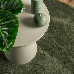 vidaXL Rug HUARTE Green Ø 100 cm 100% Polyester Επίπεδος