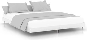 vidaXL Πλαίσιο Κρεβατιού Λευκό 160x200 εκ. Επεξεργασμένο Ξύλο