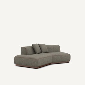 Γωνία καναπέ αριστερή από tweed ύφασμα, JACOPO