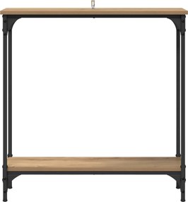 vidaXL Τραπέζι κονσόλας Artisan Oak 75 x 22,5 x 75 εκ