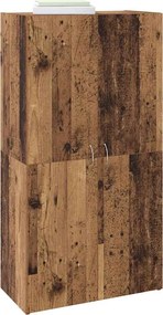 vidaXL Γραφείο Ντουλάπι Μαύρη Οξυά 60 x 32 x 115 cm Επεξεργασμένο ξύλο