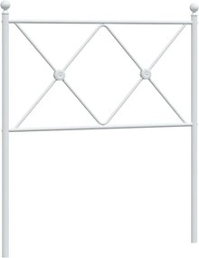 vidaXL Ανταλλακτικό κεφαλάρι Λευκό 80 εκ. Μεταλλικό