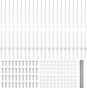 vidaXL Τεντώτο με στήριγμα Ασημί 1,2 x 50 m Ατσάλι