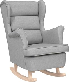 vidaXL Κουνιστή καρέκλα Cloud Grey 74x90x102 cm Ύφασμα