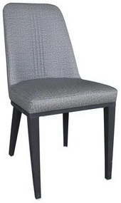 Καρέκλα Caster ΕΜ157,1 45x60x89cm Black Anthracite Σετ 6τμχ Metal, Technoderma
