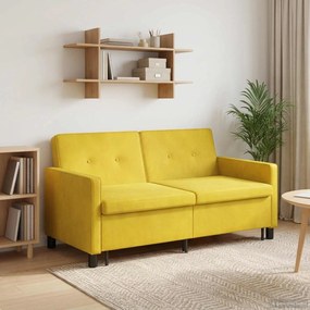 vidaXL Κρεβάτι καναπές Κίτρινο Ύφασμα