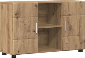 vidaXL Πλαϊνό γραφείο με ράφι FLORIN Artisan Oak 88,5 x 30,5 x 55,5 εκ
