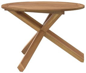 vidaXL Τραπέζι Κήπου Ø109x74 εκ. από Μασίφ Ξύλο Teak