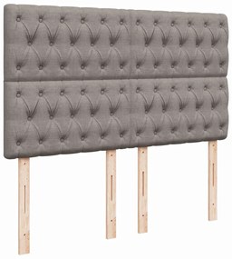 ΚΡΕΒΑΤΙ BOXSPRING ΜΕ ΣΤΡΩΜΑ TAUPE 140X190 ΕΚ. ΥΦΑΣΜΑΤΙΝΟ 3293586