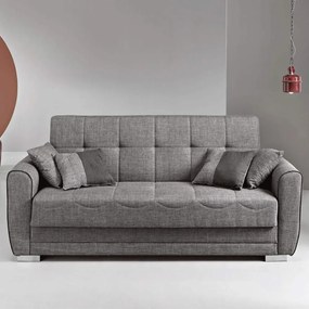 Καναπές-Κρεβάτι Τριθέσιος Vera VERA.GRIGIO SCURO 230x80x90cm Dark Grey Ikone Casa
