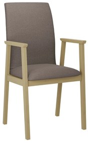 Καρέκλα Victorville 336, Καφέ, Sonoma οξιά, 91x43x40cm, 7 kg, Ταπισερί, Ξύλινα, Μπράτσα, Ξύλο: Σημύδα | Epipla1.gr