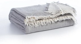 Κουβέρτα Apollo Grey Nef-Nef Υπέρδιπλo 220x230cm 100% Βαμβάκι