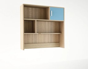 Εταζέρα σε χρώμα δρυς-σιελ 100x30x100