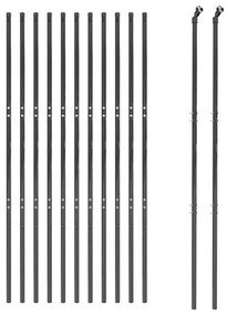 vidaXL Συρματόπλεγμα Περίφραξης Ανθρακί 2,2x25 μ. Γαλβανισμένο Ατσάλι