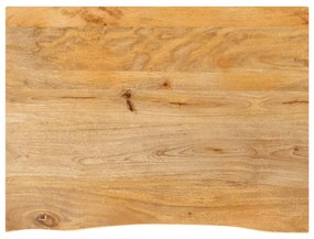 vidaXL Επιφάνεια Τραπεζιού 90x60x2,5 εκ. Live Edge Μασίφ Ξύλο Μάνγκο