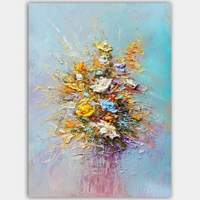 Πίνακας Καμβάς 441HPE1485 70x100cm Multi Wallity Κάθετοι Ξύλο, Καμβάς