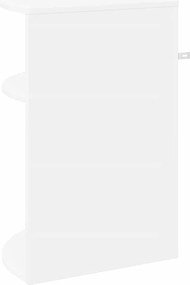 vidaXL End Table Λευκό 39,7 x 39,7 x 60 εκ Επεξεργασμένο ξύλο