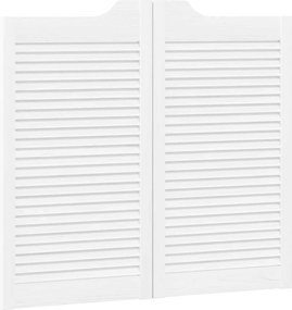vidaXL Πόρτες Swing 90 x 50 cm Μασίφ Ξύλο Πεύκου Λευκό