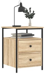 vidaXL Κομοδίνο Sonoma Δρυς 44 x 45 x 60 εκ. από Επεξεργασμένο Ξύλο