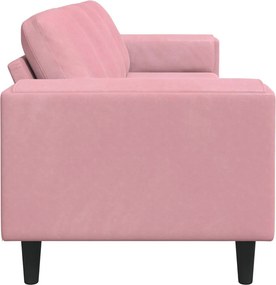 vidaXL Καναπές σαλονιού Ροζ 250 x 77 x 76 εκ.