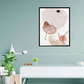Πίνακας σε Plexiglass με Θέμα &#8220;Circles 2&#8221; σε μαύρη ξύλινη Κορνίζα - 60cmx40cm