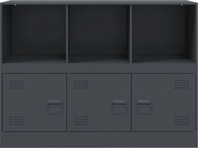 vidaXL Μπουφές Ανθρακί 99x39x73 εκ. από Ατσάλι