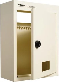 VEVOR Through The Wall Drop Box 12.5x6.3x16.9" Mailbox with Code Lock Beige