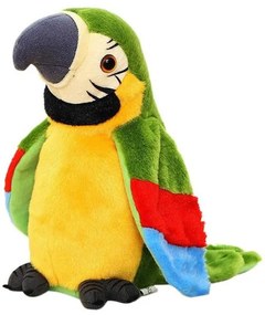 Λούτρινος Παπαγάλος Plush Parrot που Μιλάει Μιμείται και Κουνάει τα Φτερά - Parrot