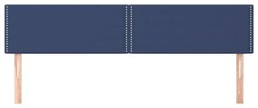vidaXL Κεφαλάρια Μπλε 200x5x78/88 εκ. Ύφασμα