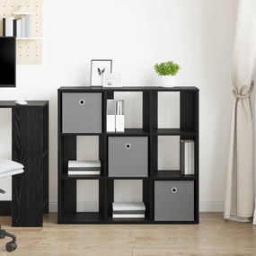 vidaXL Πλαϊνό γραφείο Μαύρη Οξυά 88,5 x 29 x 84,5 εκ.