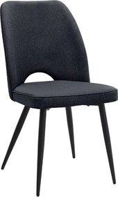 Σετ τραπεζαρία 5τμχ Rubes - Christy Megapap χρώμα λευκό - ανθρακί Ø100x78εκ.