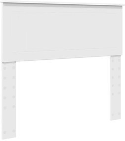 vidaXL Κεφαλάρι με κεφαλάρι Λαμπερό Λευκό 100 cm Επεξεργασμένο ξύλο