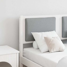 vidaXL Κεφαλάρι Άλλο Λευκό 120 cm Μασίφ ξύλο πεύκου