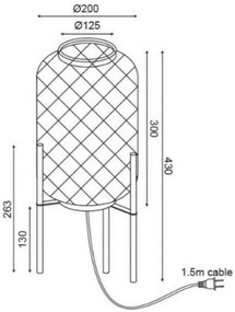 Επιτραπέζιο φωτιστικό Sahara