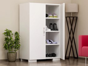 Παπουτσοθήκη Λευκό FRASEN 60x35x94