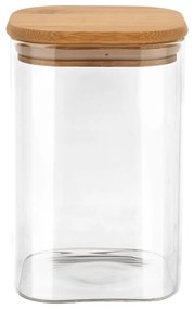 Δοχείο Αποθήκευσης Γυάλινο Με Καπάκι Bamboo Essentials 950ml - Estia