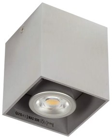 Φωτιστικό Οροφής - Σποτ Nickel 82x82x95 VK/03001/AL VKLed Aluminium