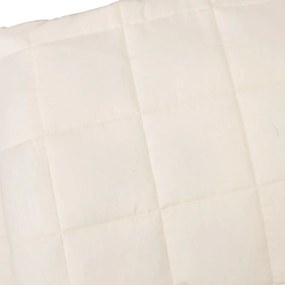 Κουβέρτα Βαρύτητας Ανοιχτό Κρεμ 200 x 200 εκ. 13 κ. Υφασμάτινη - Κρεμ