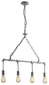 Φωτιστικό Οροφής - Ράγα I-Amarcord-S4 ZN Grey Luce Ambiente Design Metal