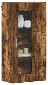 vidaXL Ξύλινο Ντουλάπι με αποθήκευση Καπνιστό Δρύς 50 x 29 x 100 εκ