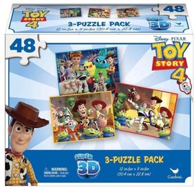 Παιδικό Puzzle Toy Story 4 6052966 3x48τμχ 30,4x22,8cm Multicolor Spin Master