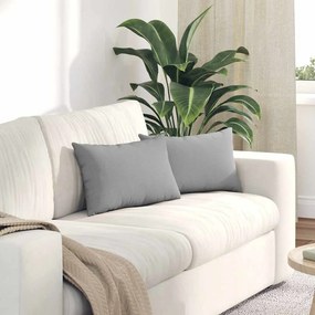 vidaXL Μαξιλάρι Καναπέ 2 pcs Σκίουρος Γκρί 50 x 30 cm ύφασμα
